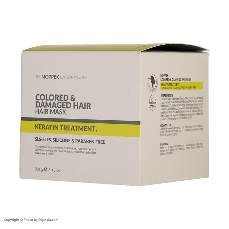 ماسک مو موپک مدل keratin treatment حجم 300 میلی لیتر