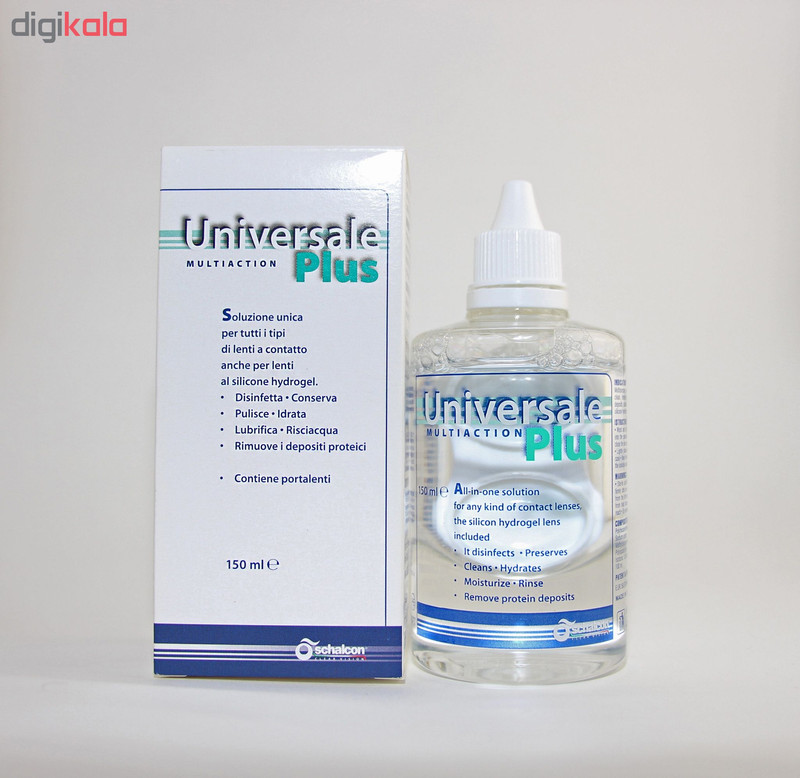 محلول شستشوی لنز شالکون مدل Universal Plus حجم 150 میلی لیتر