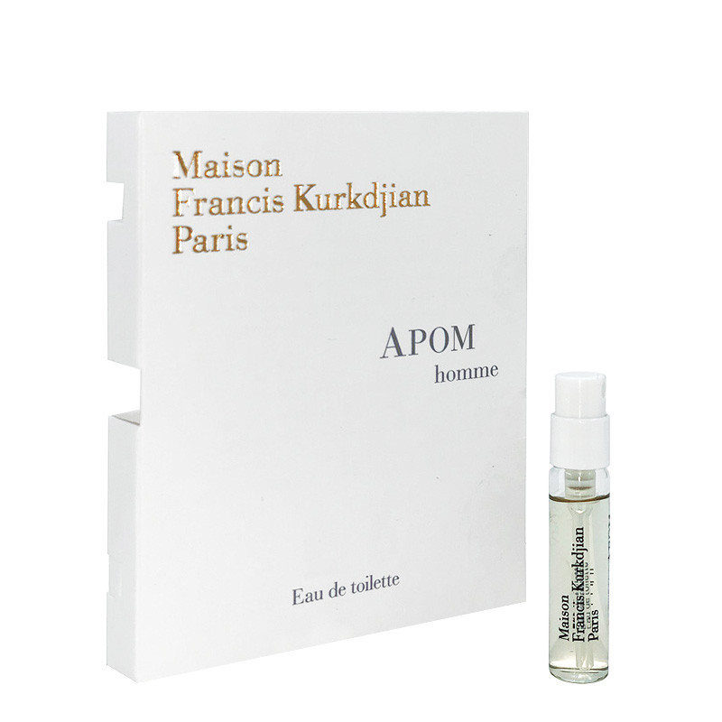 عطر جیبی میسون فرانسیس کورکجان مدل APOM Homme با رایحه شیرین حجم 2 میلی‌لیتر