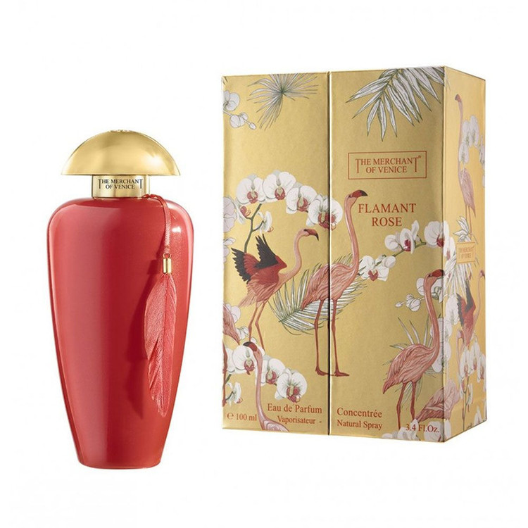 ادوپرفیوم زنانه مرچنت آو ونیز مدل FLAMANT ROSE با رایحه گرم حجم 100 میلیلیتر