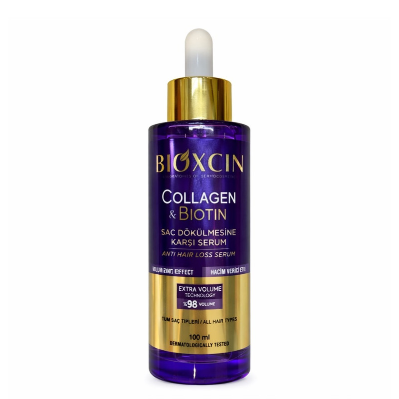 سرم مو بیوکسین مدل Collagen & Biotin مناسب برای انواع مو حجم 100 میلی لیتر