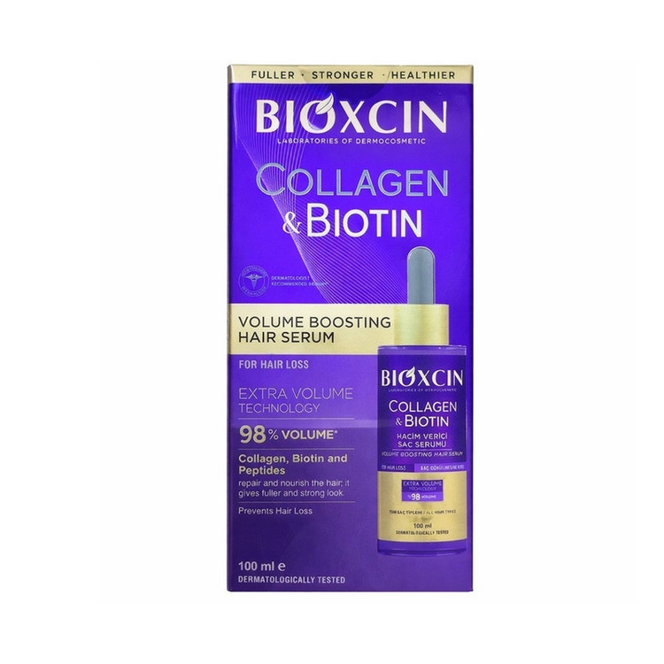 سرم مو بیوکسین مدل Collagen & Biotin مناسب برای انواع مو حجم 100 میلی لیتر
