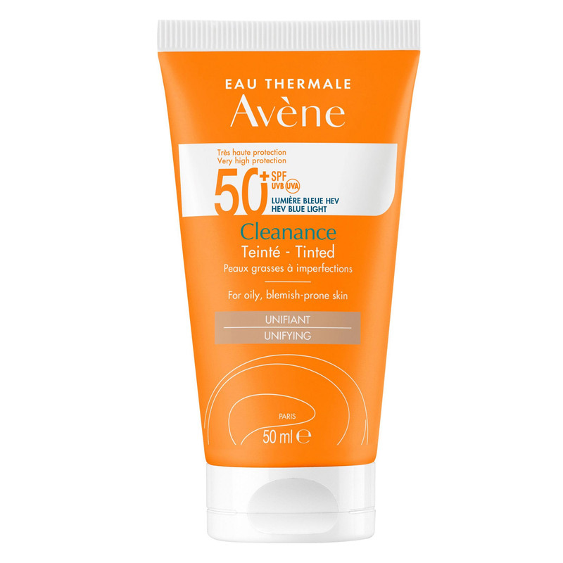 کرم ضد آفتاب رنگی اون SPF50 مدل کلینانس مناسب پوست های چرب حجم 50 میلی لیتر