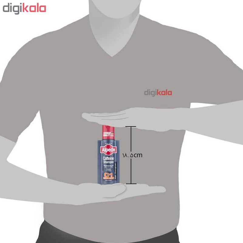 شامپو مو آلپسین مدل Caffeine C1 حجم 250 میلی لیتر مجموعه 2 عددی
