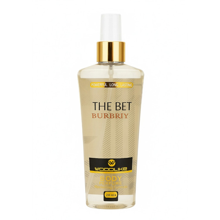 بادی اسپلش زنانه وودلایک مدل THE BET BURBRIY حجم 250 میلیلیتر