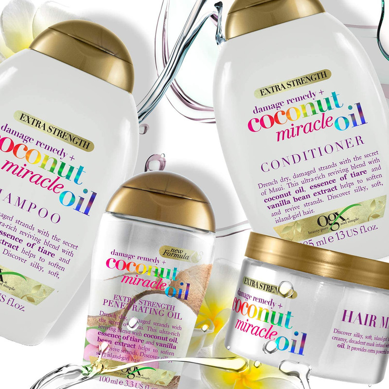 شامپو مو او جی ایکس مدل Coconut Miracle Oil حجم 385 میلی لیتر