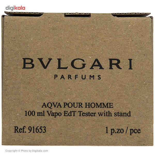 تستر ادو تویلت مردانه بولگاری مدل Aqva Pour Homme حجم 100 میلی لیتر