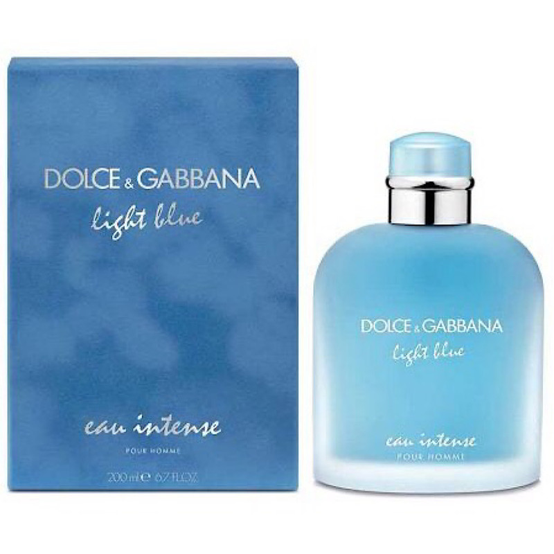 ادو پرفیوم مردانه دولچه اند گابانا مدل Light Blue Eau Intense حجم 200 میلی لیتر