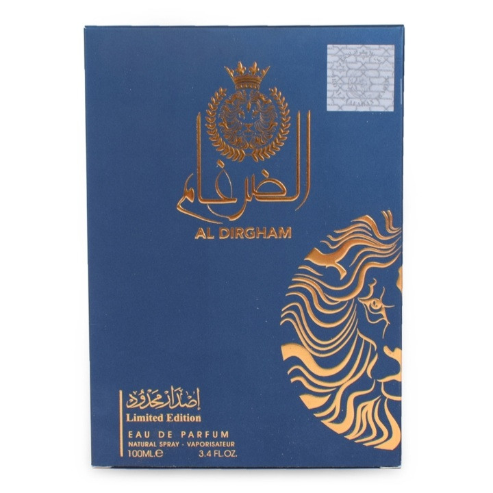 ادو پرفیوم مردانه ارض الزعفران للتجاره مدل الضرغام لیمیتد ادیشن با رایحه گرم حجم ۱۰۰میلی لیتر