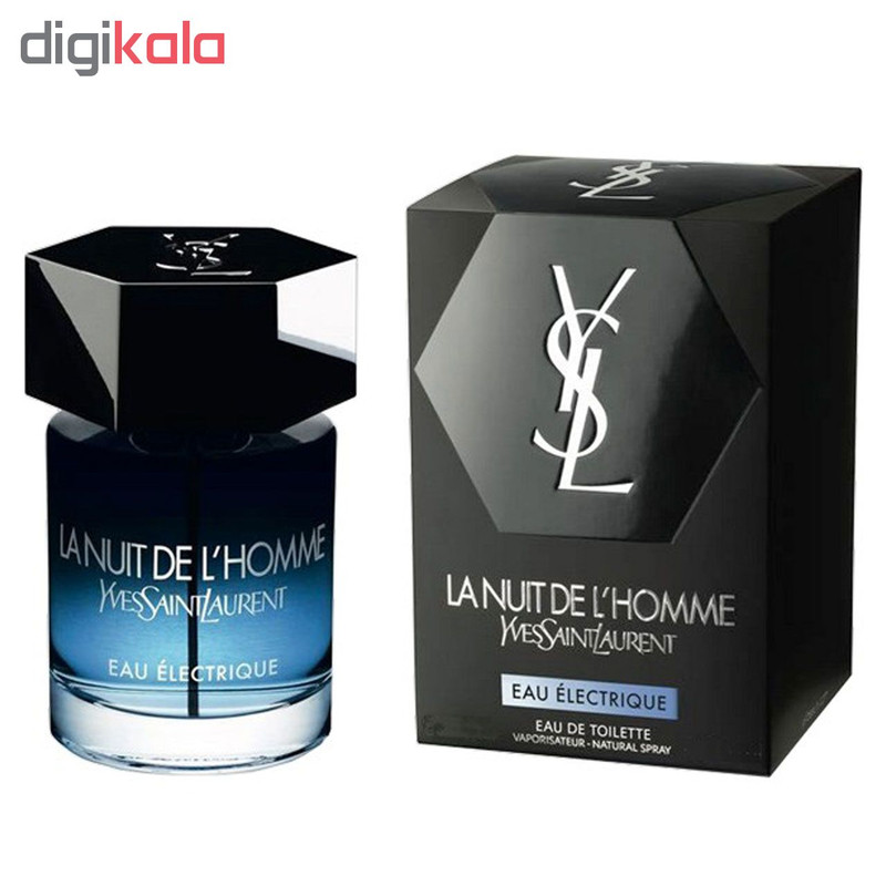 ادوتویلت مردانه ایو سن لوران مدل La Nuit De Lhomme Eau Electrique حجم 60 میلی لیتر