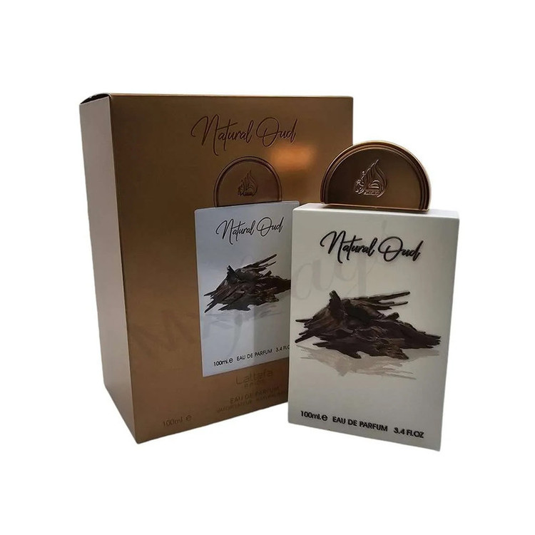 ادوپرفیوم لطافه مدل Natural Oud با رایحه گرم حجم 100 میلیلیتر