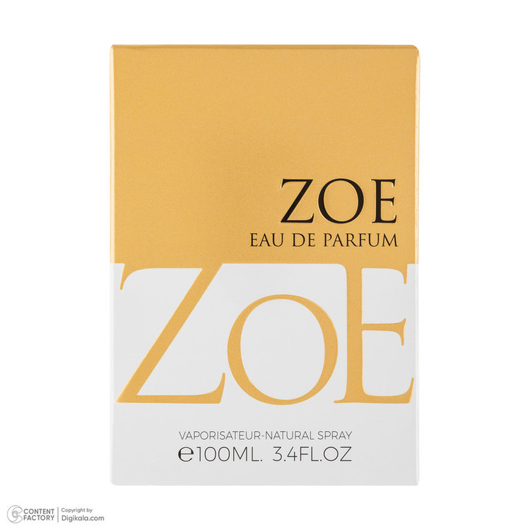 ادوپرفیوم زنانه اسپرینگ لیلیز مدل zoe با رایحه معتدل حجم 100 میلیلیتر