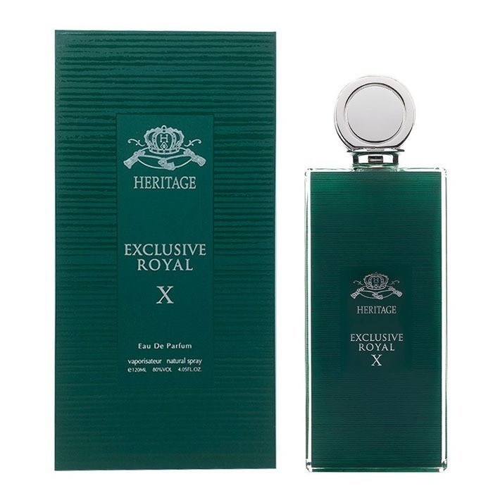 ادوپرفیوم هریتیج مدل EXCLUSIVE ROYAL X با رایحه گرم حجم 120 میلیلیتر