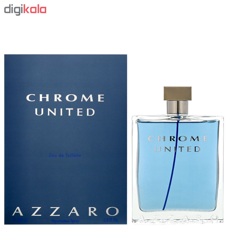 ادو تویلت مردانه آزارو مدل Chrome United حجم 200 میلی لیتر