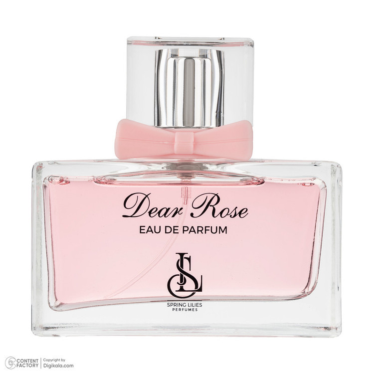 ادوپرفیوم زنانه اسپرینگ لیلیز مدل DEAR ROSE با رایحه گرم حجم 100 میلیلیتر
