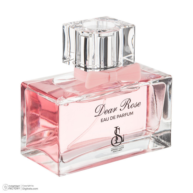 ادوپرفیوم زنانه اسپرینگ لیلیز مدل DEAR ROSE با رایحه گرم حجم 100 میلیلیتر