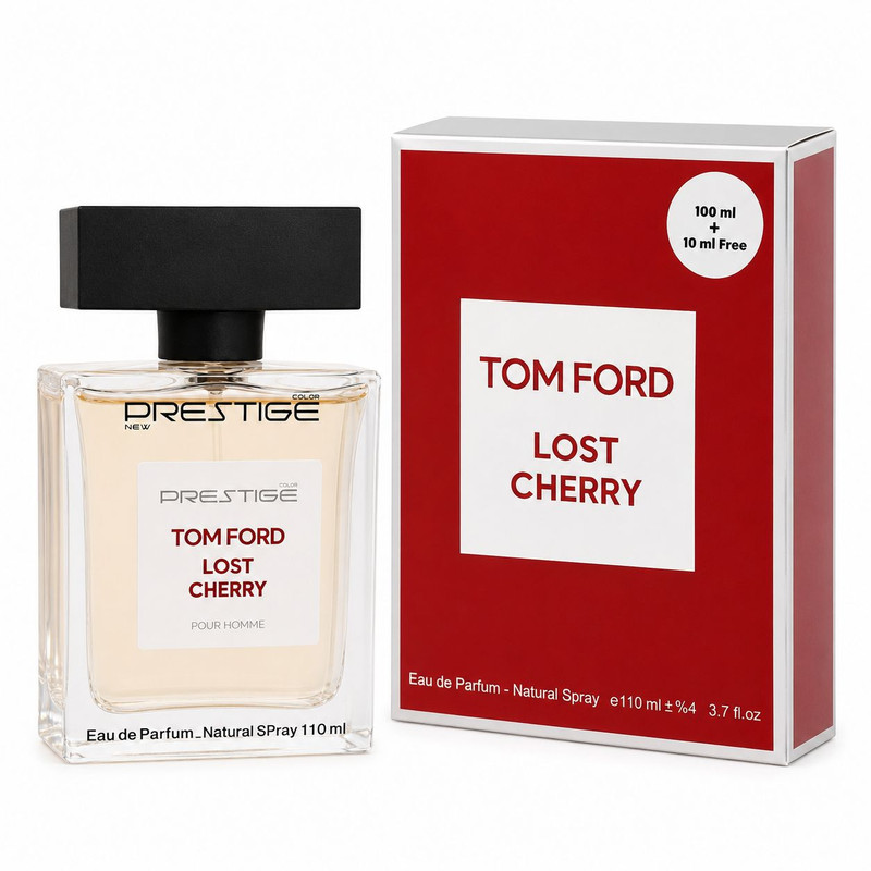 ادوپرفیوم نیو پرستیژ کالر مدل Tom Ford Lost Cherry با رایحه ترش و چوبی حجم 110 میلیلیتر