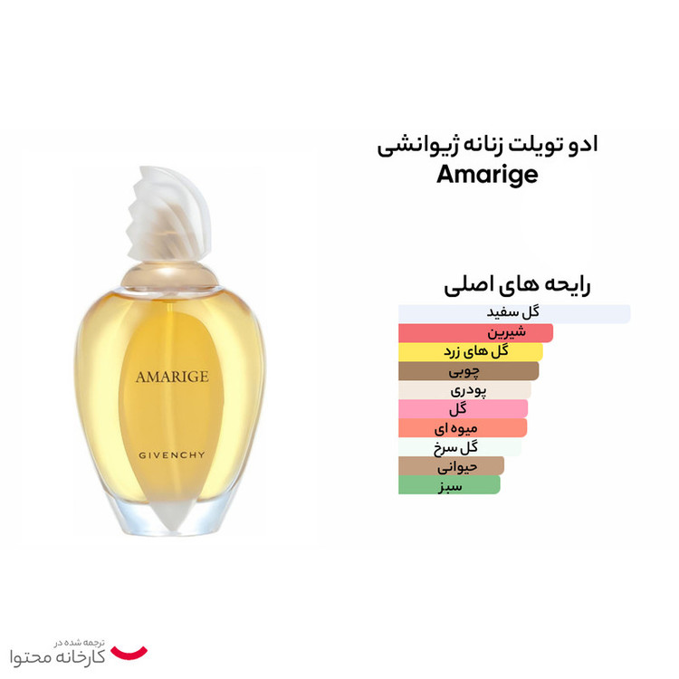 ادو تویلت زنانه ژیوانشی Amarige حجم 100ml