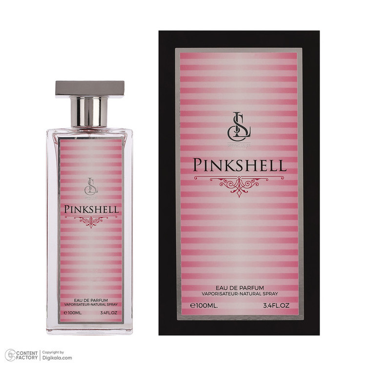 ادوپرفیوم زنانه اسپرینگ لیلیز مدل Pinkshell با رایحه خنک حجم 100 میلیلیتر