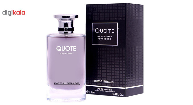 ادو پرفیوم مردانه پرفیوم دلوکس مدل Quote Homme حجم 100 میلی لیتر