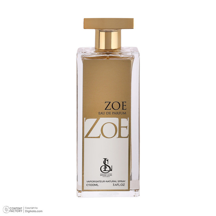 ادوپرفیوم زنانه اسپرینگ لیلیز مدل Zoe با رایحه معتدل حجم 100 میلیلیتر