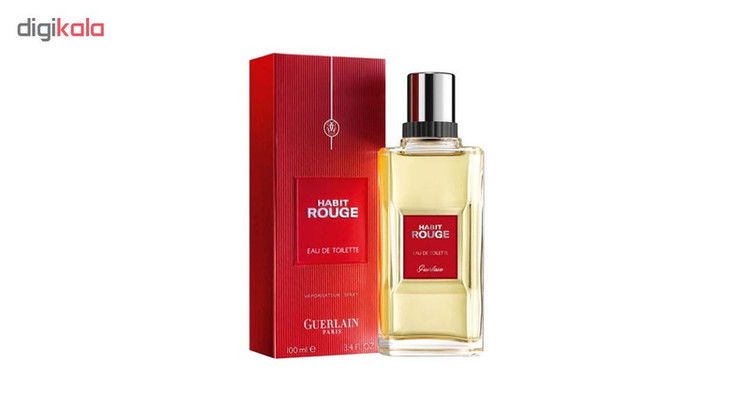 ادو تویلت مردانه گرلن مدل Habit Rouge Eau de Toilette حجم 100 میلی لیتر