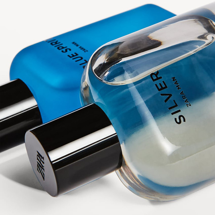 ست ادو تویلت مردانه زارا مدل Silver Blue Spirit حجم 80 میلی لیتر