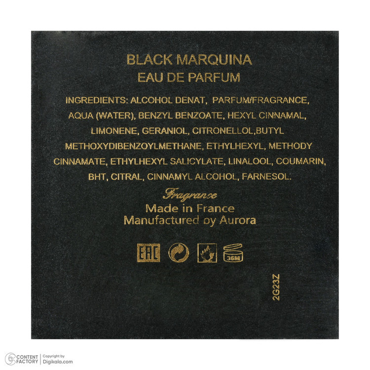 ادو پرفیوم مردانه ارورواسنتس مدل Black Marquina حجم 100 میلی لیتر