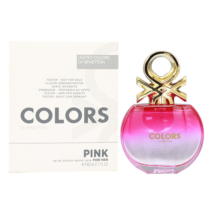 تستر ادو تویلت زنانه بنتون مدل PINK با رایحه شیرین حجم 80 میلی لیتر