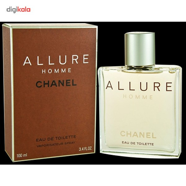 ادو تویلت مردانه شانل مدل Allure Pour Homme حجم 100 میلی لیتر