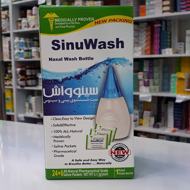 مجموعه شستشوی بینی و سینوس سینوواش مدل Nasal Wash