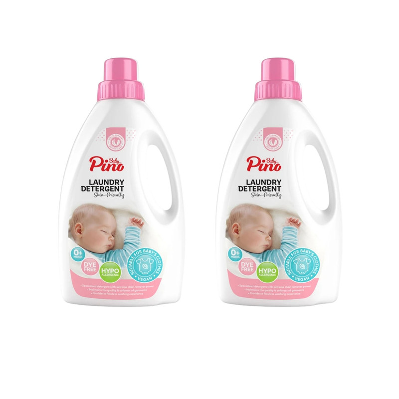 مایع لباسشویی نوزاد و کودک پینو بیبی مدل PINK حجم 2000 میلی لیتر بسته 2 عددی