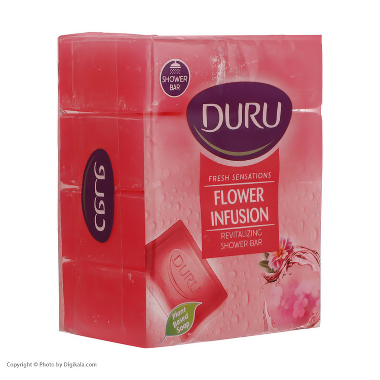 صابون شستشو دورو مدل Flower Infusion تحت لیسانس وزن150 گرم بسته 4 عددی