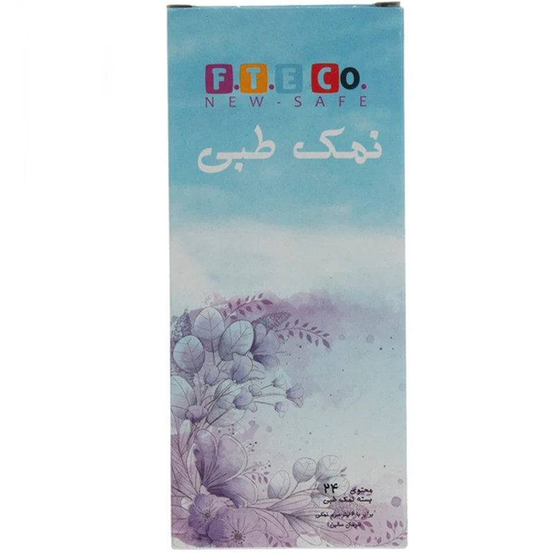 نمک شستشوی بینی و سینوس اف.تی.ای کو مدل safe وزن 150 گرم بسته 24 عددی