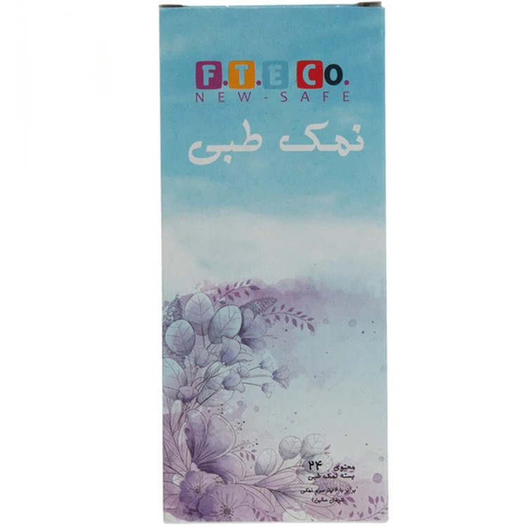 نمک شستشوی بینی و سینوس اف.تی.ای کو مدل safe وزن 150 گرم بسته 24 عددی