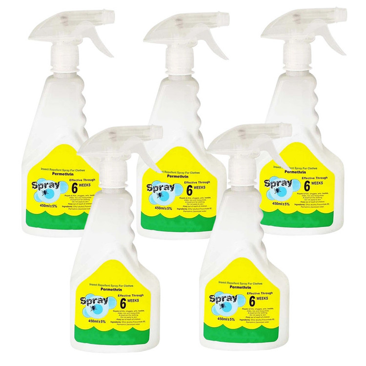 اسپری حشره کش پرمترین مدل درمین حجم 450 میلی لیتر مجموعه 5 عددی