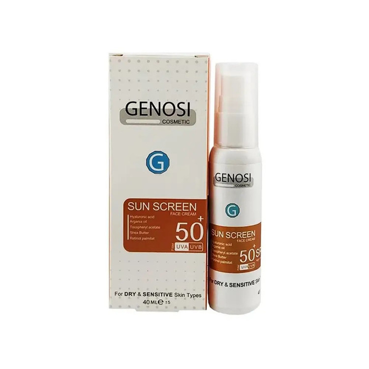 کرم ضد آفتاب بیرنگ صورت و دست SPF 50 مدل 1 محافظ UVA/UVB مناسب برای پوست خشک حجم 40 میلیلیتر