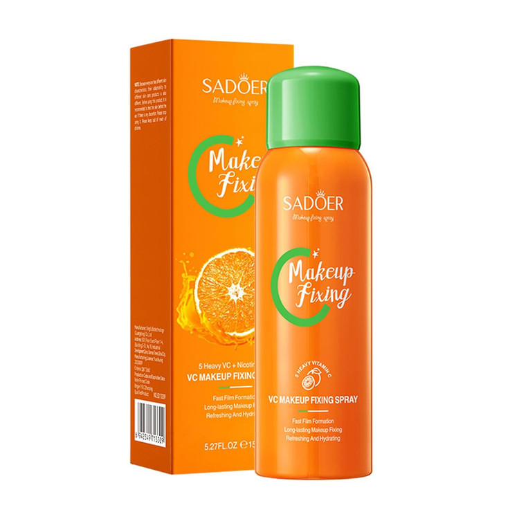 اسپری تثبیتکننده آرایش صورت سادور مدل Vitamin C مناسب انواع پوست حجم 150 میلی لیتر