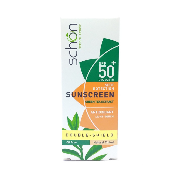 کرم ضد آفتاب رنگی شون SPF 50 مدل دابل شیلد مناسب انواع پوست حجم 50 میلی لیتر