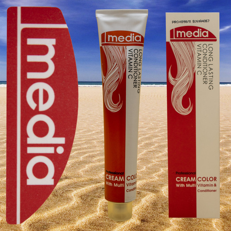 رنگ مو مدیا سری خاکستری شماره 9.1 حجم 100 میلی لیتر رنگ بلوند خاکستری خیلی روشن