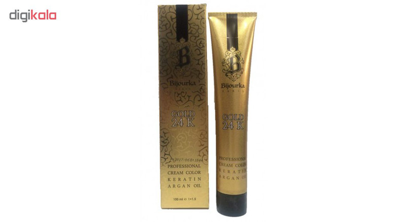 رنگ موی بیجورکا سری Gold 24K شماره4 حجم 100 میلی لیتر رنگ قهوه ای