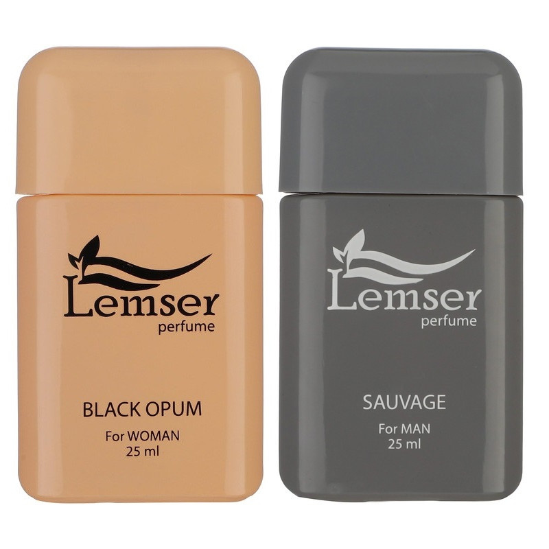 عطر جیبی لمسر مدل های Sauvage - Black Opum حجم 25 میلی لیتر مجموعه دو عددی