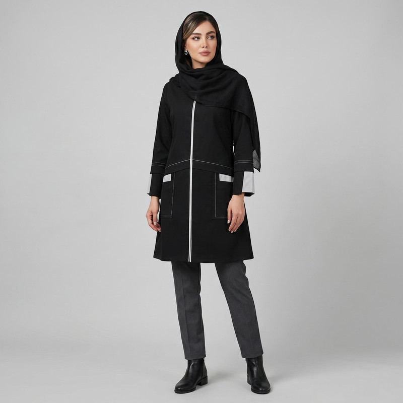 مانتو زنانه عصر جدید مدل 2129