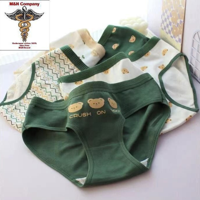 شورت زنانه مدل عروسکی نخ پنبه طرح تدی بسته 5 عددی