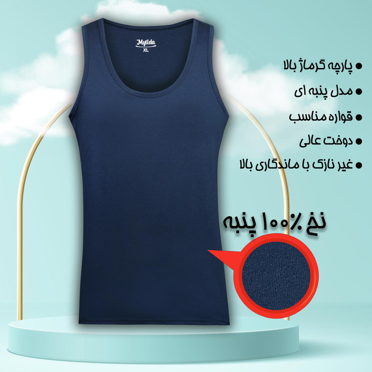 زیرپوش رکابی مردانه ماییلدا مدل پنبه ای کد 4712
