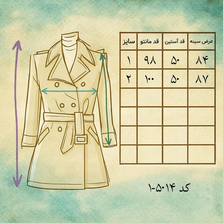 مانتو زنانه نوآور مدل 5402-5014-1