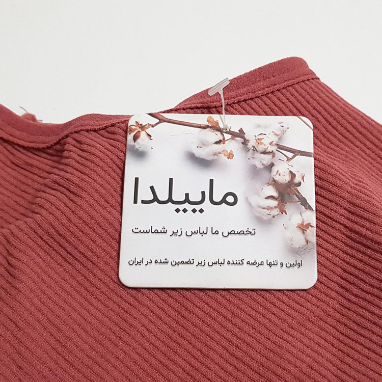 کراپتاپ زنانه ماییلدا مدل بند سیلیکونی پددار کد 4980