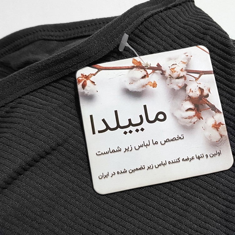 کراپتاپ زنانه ماییلدا مدل بند سیلیکونی پددار کد 4980