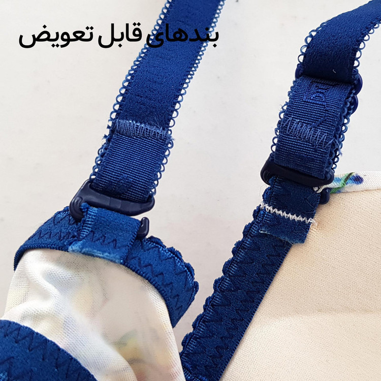 ست شورت و سوتین زنانه لنا ژنکن مدل پوش آپ فنردار کاپ اسفنجی بند متحرک کد 4689-13