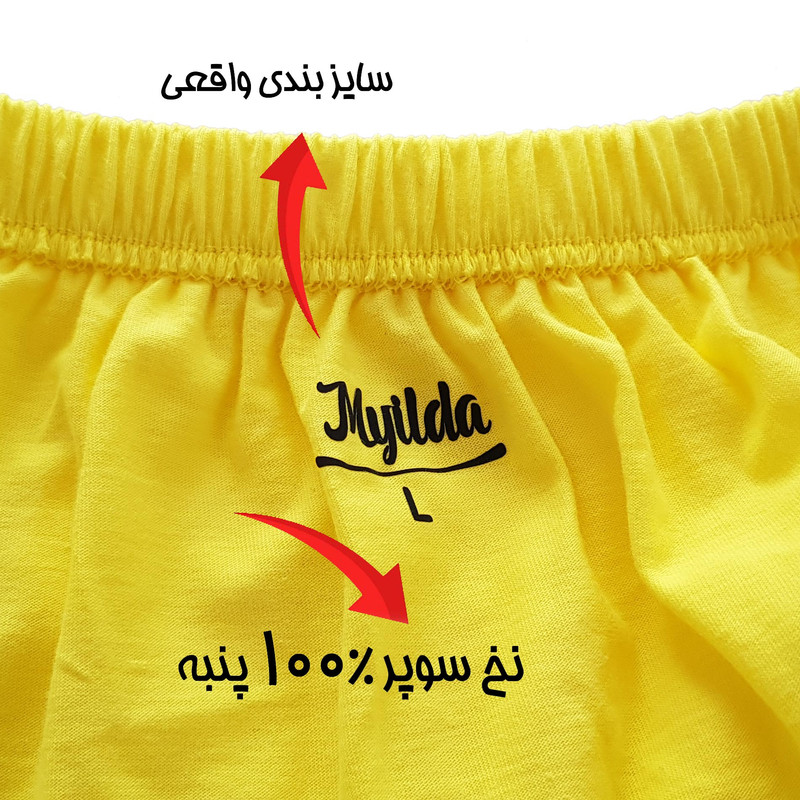 شورت مردانه ماییلدا مدل اسلیپ پنبه ای کد 4700-6-2 بسته 6 عددی